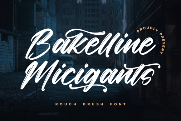 Bakelline Micigants: A Decorative Script Font for Digital Design