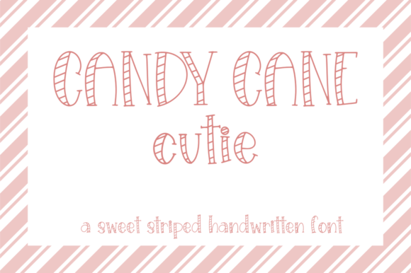 Candy Cane Cutie: A Sweet Handwritten Font for Creative Projects