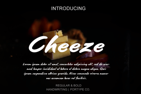 Cheeze: A Handwritten Font for Editorial Charm