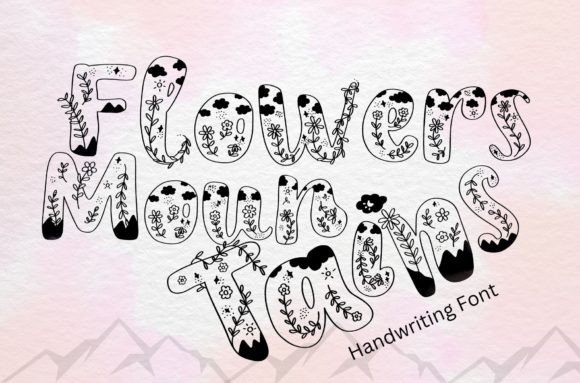 Choosing Flowers Mountains as Your Editorial Font