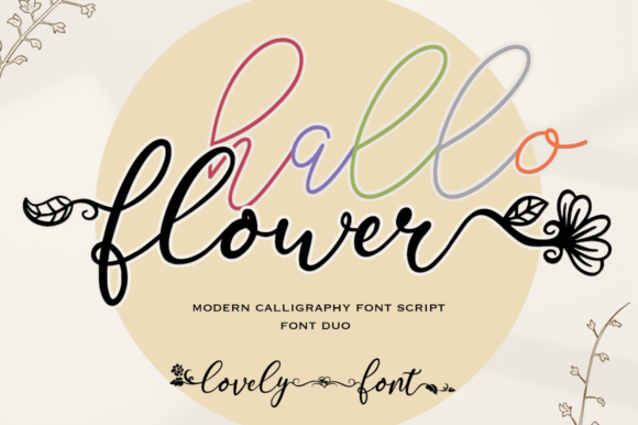 Choosing the Hallo Flower Font to Build a More Beautiful Brand