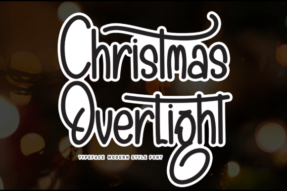 Christmas Overlight: A Joyful Script Font for Festive Branding