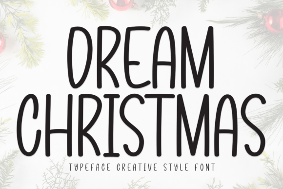 Discover Dream Christmas: A Handwritten Font for Elegant Design