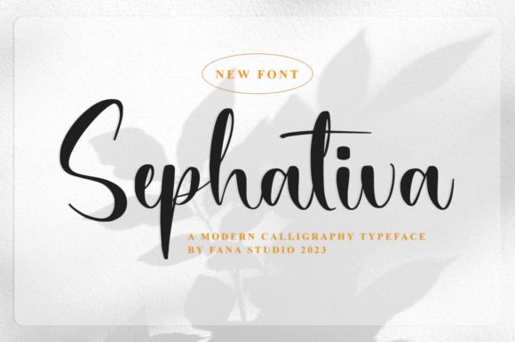 Discovering Sephativa: A Stylish Script Font for Elegant Branding