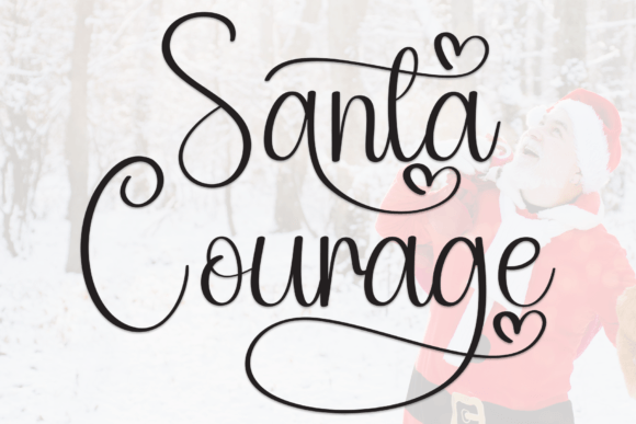 Exploring Santa Courage: A Sweet and Friendly Handwritten Font