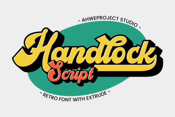 Handlock Font Review: Bold Handwritten Retro for Brands