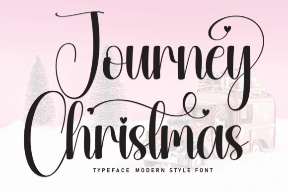 Journey Christmas: A Warm, Handwritten Script for Cozy Branding