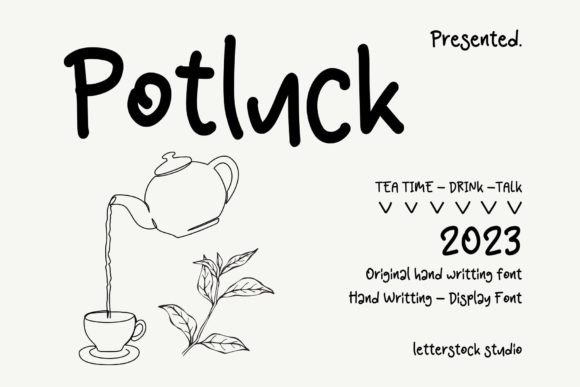 Potluck: The Playful Handwriting Font for Digital Personality