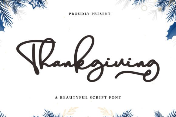 Thankgiving: The Elegant Script Font for Brand-Focused Web Design