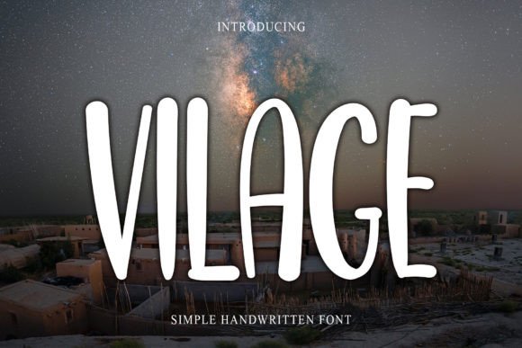 Vilage: A Festive Font for Modern Digital Branding