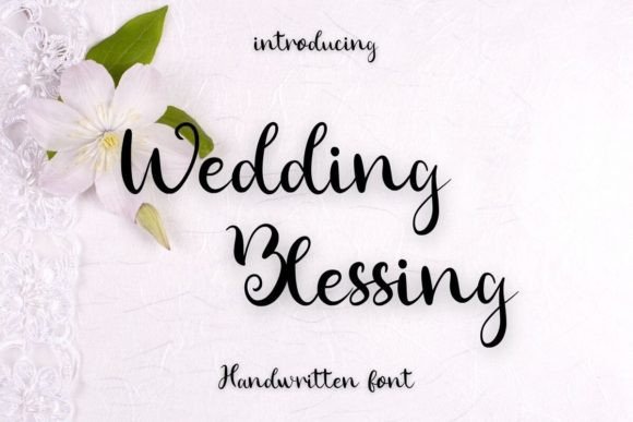 Wedding Blessing: A Graceful Font for Editorial Elegance